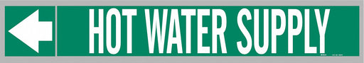 Pipe Marker Hot Water Supply 2in H