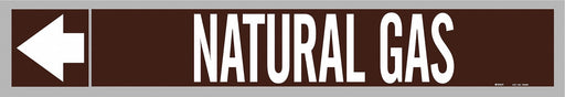 Pipe Marker Natural Gas 1in H 8in W
