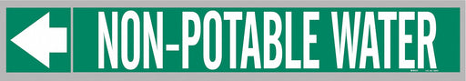 Pipe Marker Non-Potable Water 1in H