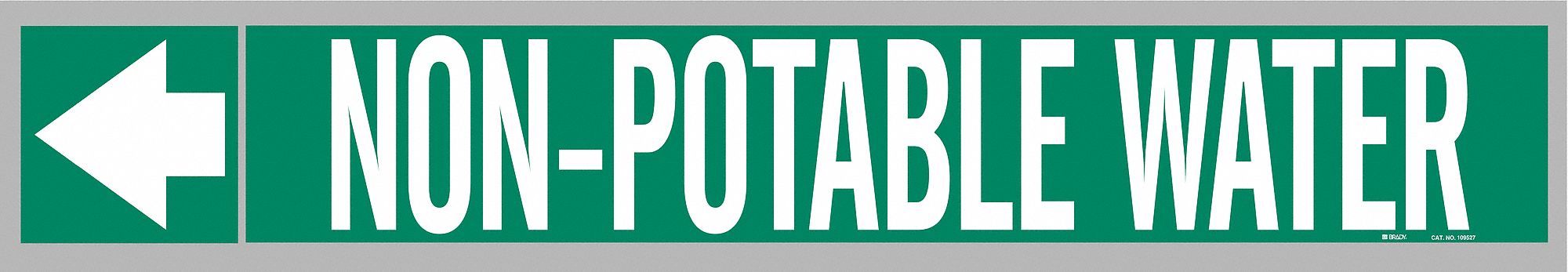 Pipe Marker Non-Potable Water 2in H