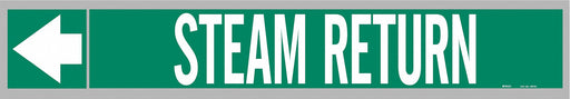 Pipe Markr Steam Return 1in H 8in W