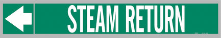 Pipe Mrkr Steam Return 2in H 12in W