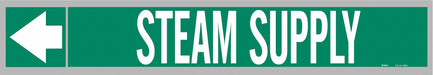 Pipe Markr Steam Supply 1in H 8in W