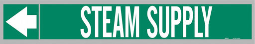 Pipe Markr Steam Supply 1in H 8in W