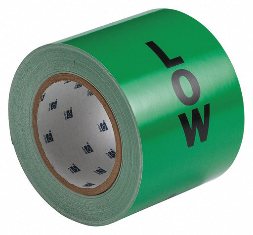 Pipe Marking Tape Grn 4in W 90ft Roll L