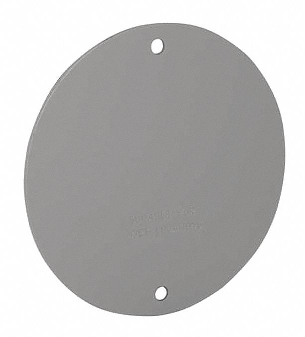 4In Round Weatherproof Cover Blank Gray