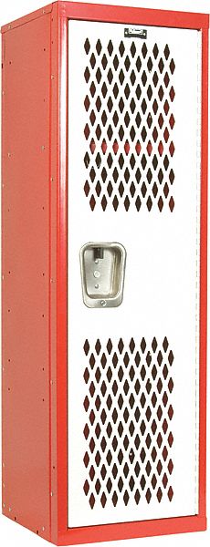 Lckr 1x1Lckr Red/Wht 48 x15 x15 UnAssm