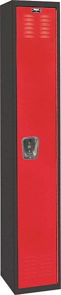 Lckr 1x1Lckr Red/Blk 72 x12 x18 UnAssm