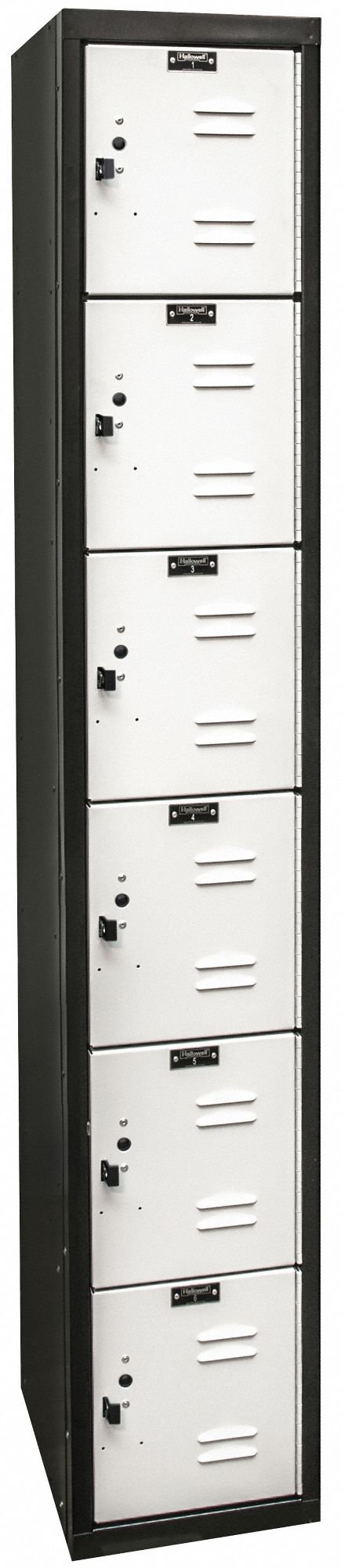 Lckr 6x1Lckr LtGray/Blk 72 x12 x18 Assm