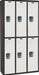 Lckr 2x3Lckr LtGry/Bk 72 x36 x18 UnAssm