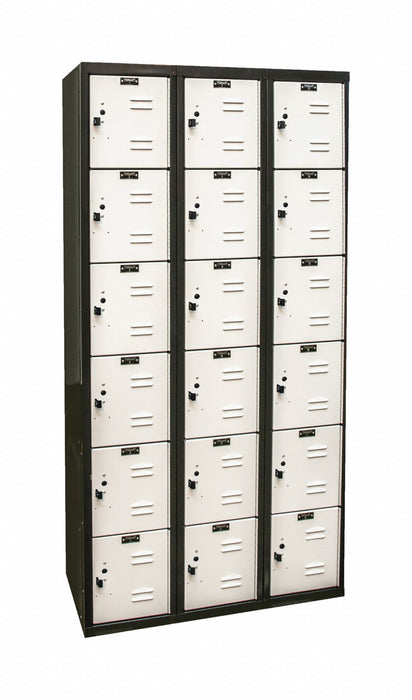 Lckr 6x3Lckr LGry/Blk 72 x36 x18 UnAssm