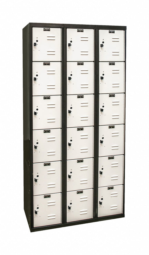 Lckr 6x3Lckr LtGray/Blk 72 x36 x18 Assm