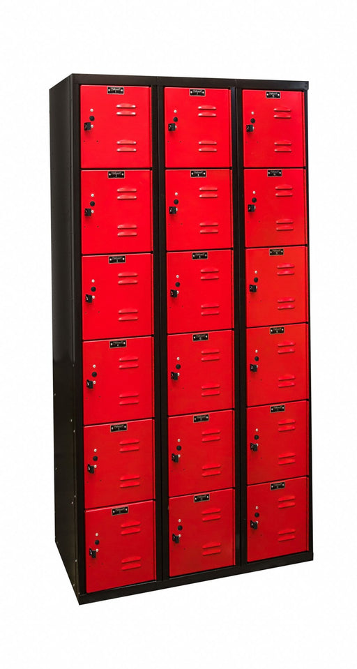 Lckr 6x3Lckr Red/Blk 72 x36 x18 UnAssm