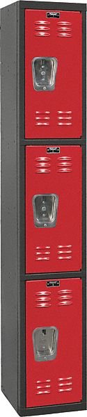 Lckr 3x1Lckr Red/Blk 72 x12 x18 Assm