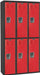 Lckr 2x3Lckr Red/Blk 72 x36 x18 UnAssm