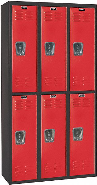 Lckr 2x3Lckr Red/Blk 72 x36 x18 Assm