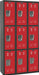 Lckr 3x3Lckr Red/Blk 72 x36 x18 Assm