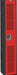 Lckr 1x1Lckr Red/Blk 72 x12 x18 Assm