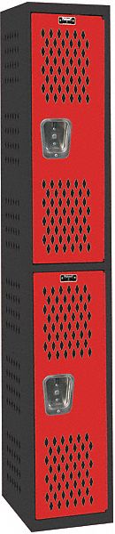 Lckr 2x1Lckr Red/Blk 72 x12 x18 Assm