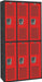 Lckr 2x3Lckr Red/Blk 72 x36 x18 Assm