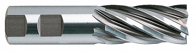 Sq. End Mill Single End HSS 1 