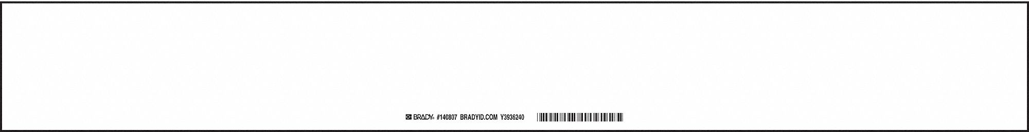 Sign Slider Insert 3x23 7/8in White Poly