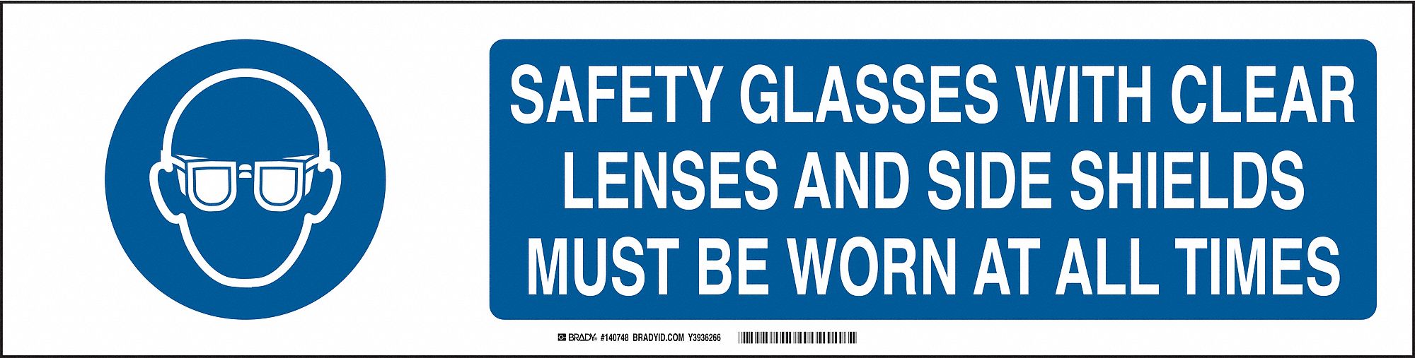 Sign Slider Insert 6x23 7/8in White Poly