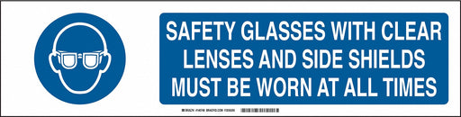Sign Slider Insert 6x23 7/8in White Alum