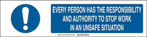 Sign Slider Insert 6x23 7/8in White Alum
