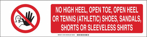 Sign Slider Insert 6x23 7/8in White Alum