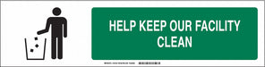 Sign Slider Insert 6x23 7/8in White Poly