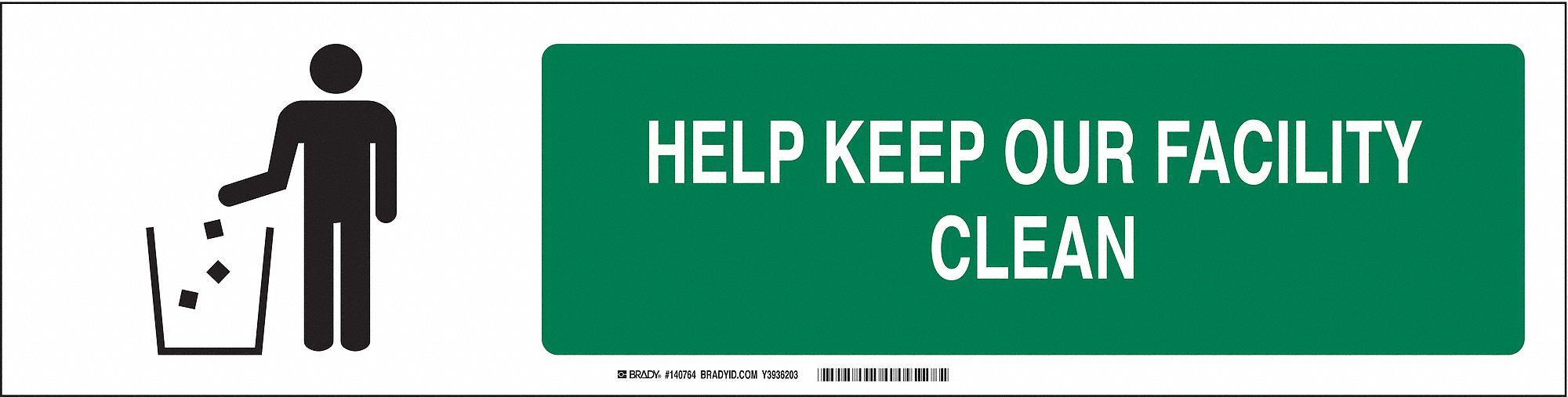Sign Slider Insert 6x23 7/8in White Alum