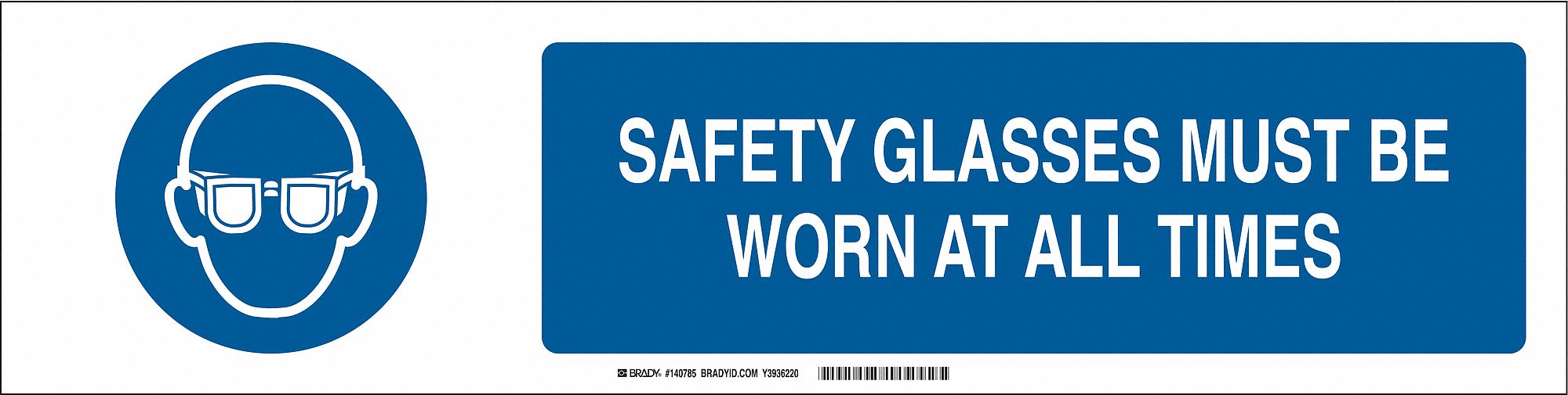 Sign Slider Insert 6x23 7/8in White Alum