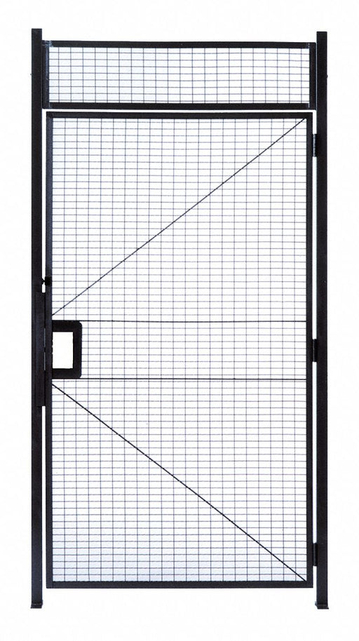 Hinged Gate 4 ft x 7 ft 3-1/4 In Enamel