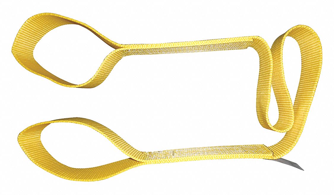 M5839 Web Sling Flat Eye 4 ft L 3 200 lb Cap.