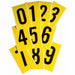 Number Label Set Vinyl 9 in H 5 in W
