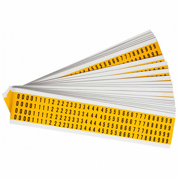 NumberLabelSet Vinyl 3/8inH 1/4inW PK25