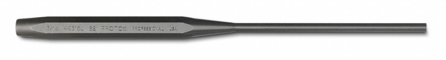 Long Drive Pin Punch 3/16 in Tip