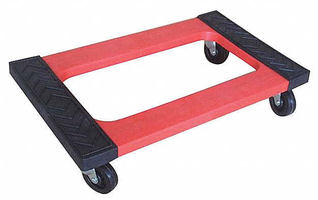 Dolly Raised Ends 30 inL x 18 inW Red