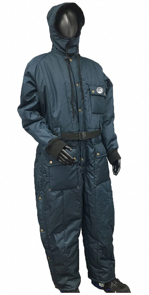 Coverall with Hood M Navy Nylon
