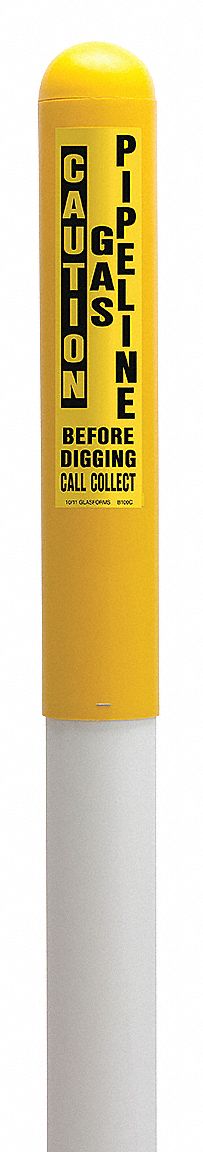 Utility Dome Marker Yellow 72 in H