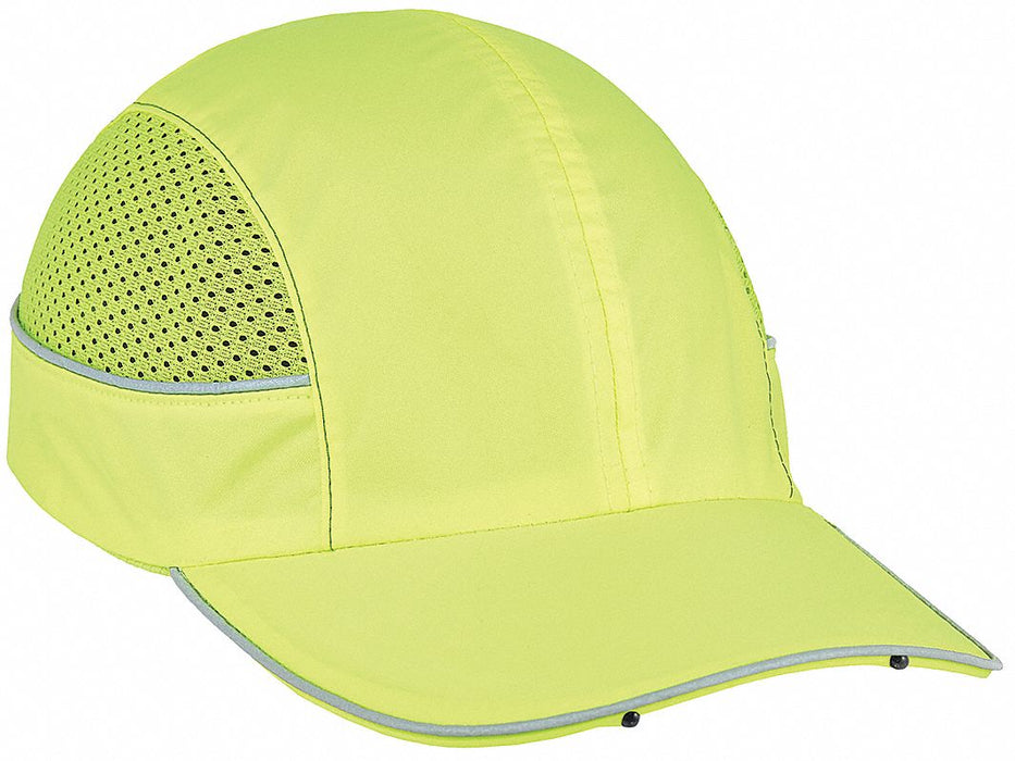 J6837 Bump Cap Front Brim Hi-Vis Green