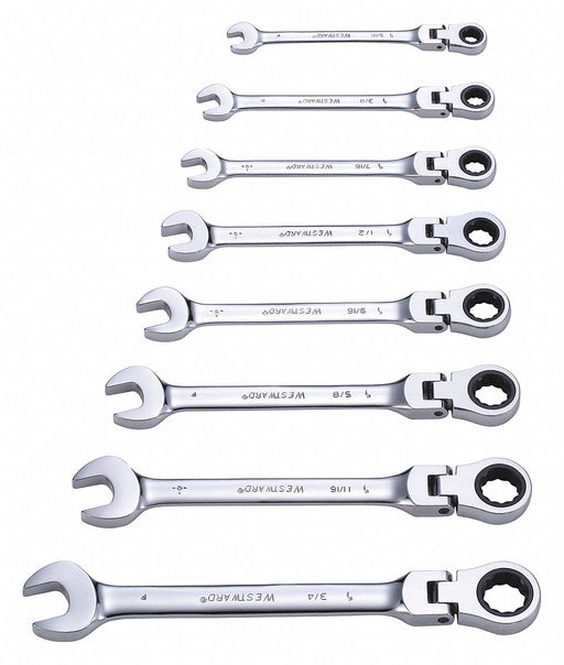 Combo Wrench St Steel Fll Plish Flexible