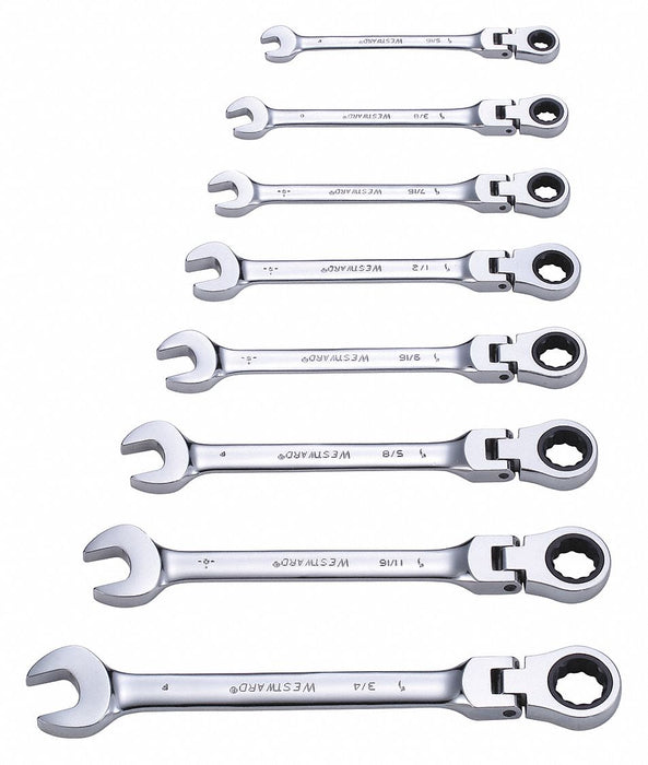 Combo Wrench St Steel Fll Plish Flexible