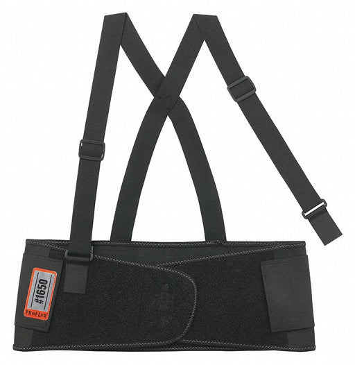 H9893 Back Support w/Suspenders Black 2XL