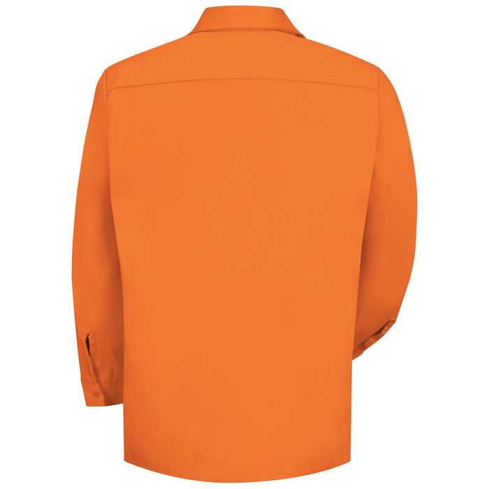 Men's Long Sleeve Wrinkle-Resistant Cotton Work Shirt