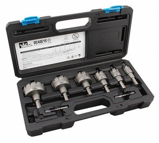 HoleCutterKit 8pcs Sizes 0.875 -2.5 