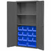 K4908 Bin Cabinet 72 x36 x18 Gray 14BlueBns