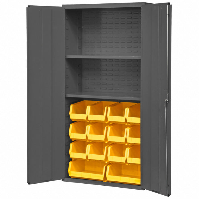 K4908 Bin Cabinet 72 x36 x18 Gray 14YlwBns