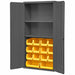 K4908 Bin Cabinet 72 x36 x18 Gray 14YlwBns